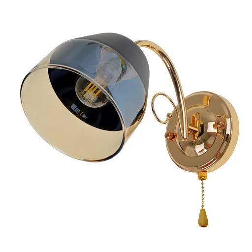 Бра Brille LK-689W/1 E27 G настінне накладне класичне