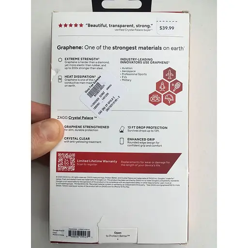 Оригинальный противоударный чехол Gear4 Crystal Palace для Google Pixel 8 (6.2") Прозрачный (702312744) - фото 4