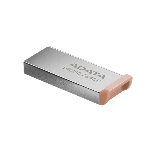 Флеш-накопитель ADATA USB 3.2 UR 350 64Gb Серебристый/Beige - фото 3