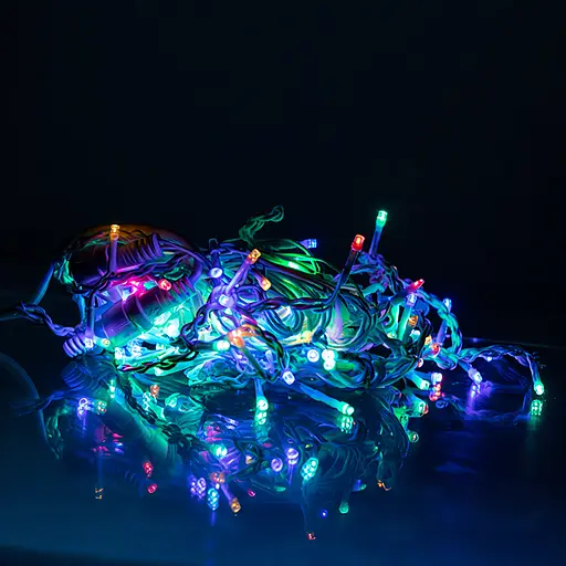 Новорічна гірлянда вулична Бахрома GarlandoPro 6 м 105 LED білий провід Мультиколор  6MWMLNEW - фото 2