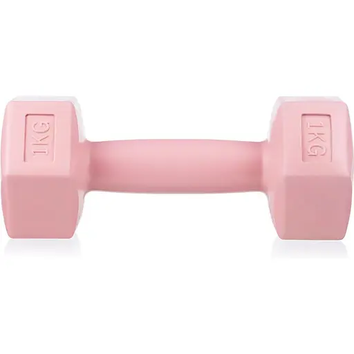 Гантелі для фітнесу композитні Gymtek 2х1кг рожевий - фото 2