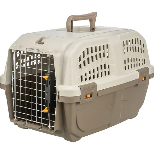 Контейнер-переноска для собак и кошек Trixie Skudo 1 пластиковая до 12 кг XS 30х32х49 см коричневая - фото 2