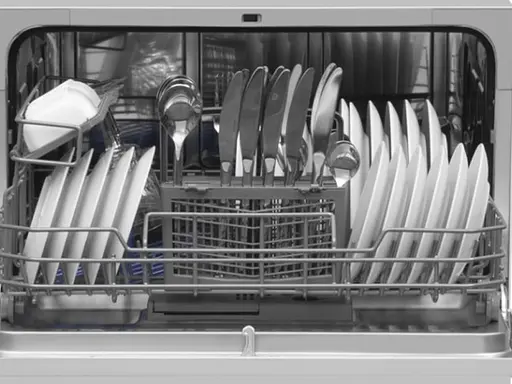 Посудомийна машина Hansa Hansa настільна, 6 комплектів A+, 55 см, дисплей, чорний - фото 2
