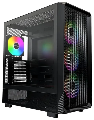 Корпус MONTECH X5 без блока питания, черный (X5 (B)) - фото 1