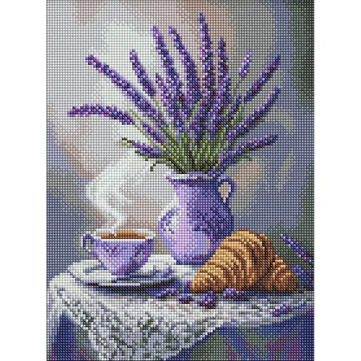 Алмазна мозаїка Лавандовий натюрморт ©art_selena_ua AMO8208, 30х40 см