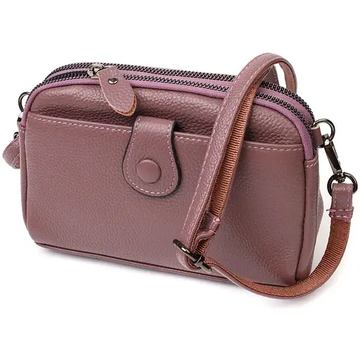 Клатч кожаный женский Vintage 19х12х7 см sum0022726 - фото 1