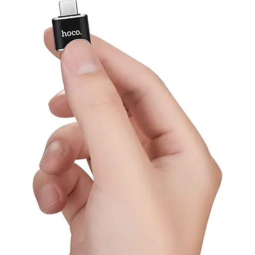 Перехідник Hoco UA5 Type-C to USB Black (64121) [78131] - фото 5