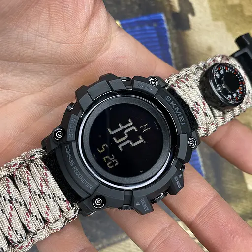 Наручний годинник чоловічий 1356DCPK Desert Camo Tactic Compass Skmei acs0030793 - фото 2