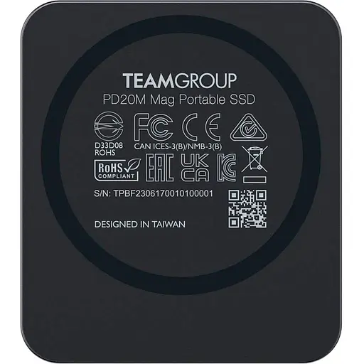 Наружный SSD накопитель Team PD20M Mag 1TB Titanium Gray (TPSEG2001T0C108) [128383] - фото 4
