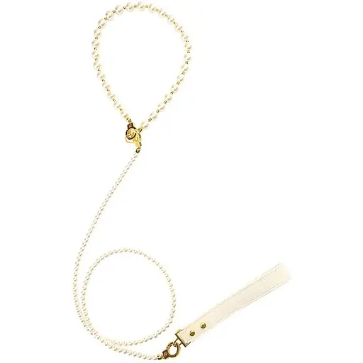 Жемчужный ошейник с поводком Lockink Pearl Collar & Leash Set - фото 2