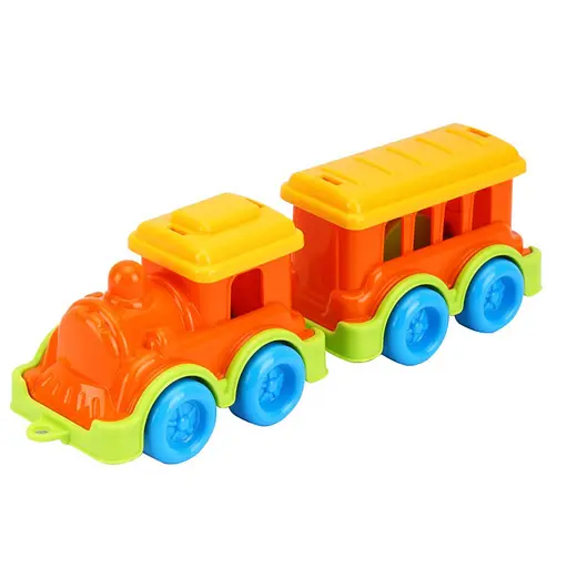 Детская игрушка "Поезд Мини" ТехноК 8089TXK с вагончиком, разноцветный - фото 1