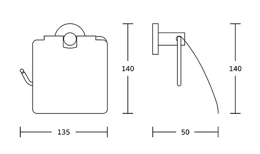 Тримач туалетного паперу з кришкою VBI Venus brushed gold VBI-040013BG Золотий - фото 2
