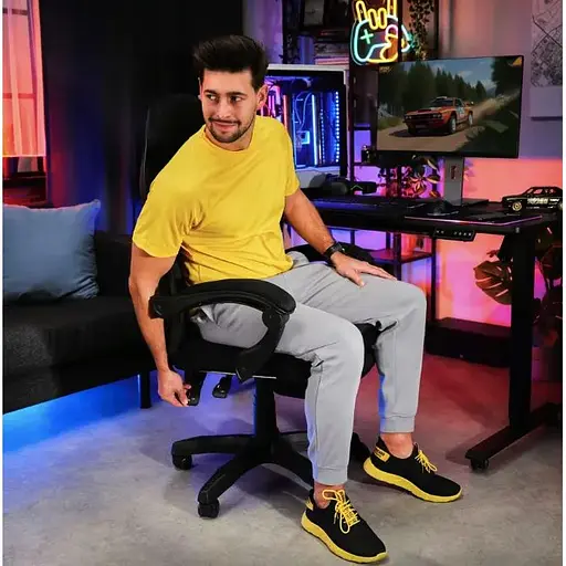 Геймерское кресло Di Volio Sporte черный - фото 4