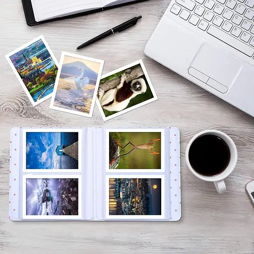 Набор камера Fujifilm Instax Mini 12, Фотобумага 20шт, Прозрачный чехол, Фотоальбом 64 фото Белый - фото 10