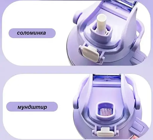 Пляшка для води Casno 1900 мл KXN-1269 Чорна (KXN-1269_Black) - фото 3