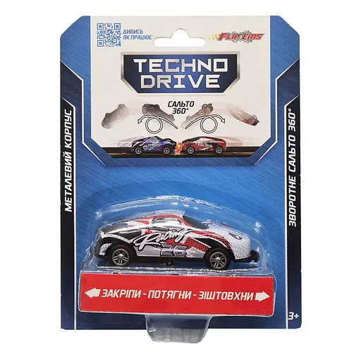 Игрушечная машинка Крутой переворот Flip'ems TechnoDrive 1312-3 переворот на 360°