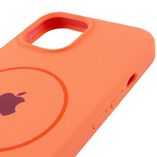 Чохол Epik Silicone Case Full Protective AA with MagSafe для Apple iPhone 15, 6.1 Помаранчевий/Papaya - фото 4