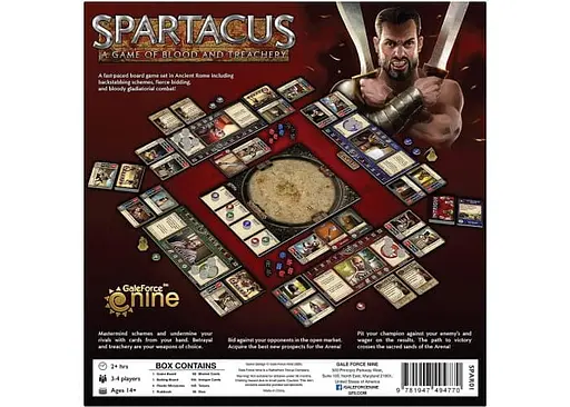 Настольная игра Gale Force Nine Спартак: Игра Крови и Предательства (Spartacus: A Game of Blood & Treachery) (англ.) (SPAR001) - фото 6