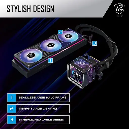 СВО AsRock Phantom Gaming 360 LCD (PHANTOM GAMING 360 LCD) - фото 14