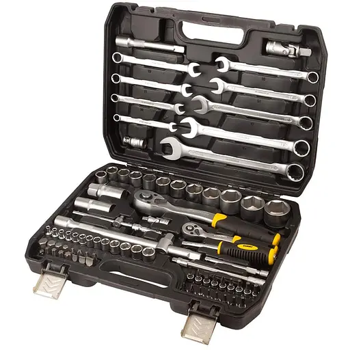 Набор торцевых насадок и бит Sigma 1/4", 1/2" 82 шт CrV mid (6001551) - фото 1