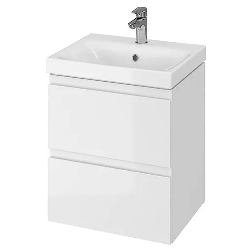 Тумба для ванної кімнати Cersanit Cet В10 з умивальником Moduo 50 см Білий UN509-048 30412 - фото 1