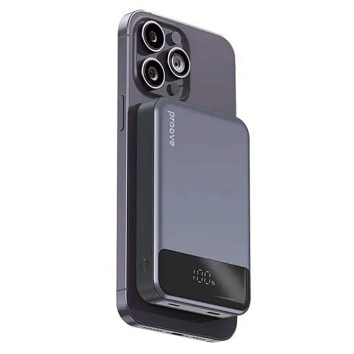 Павербанк Proove Hoodman Magnetic Gray 10 000 mAh / 20 Вт (PBH120010003) - фото 4