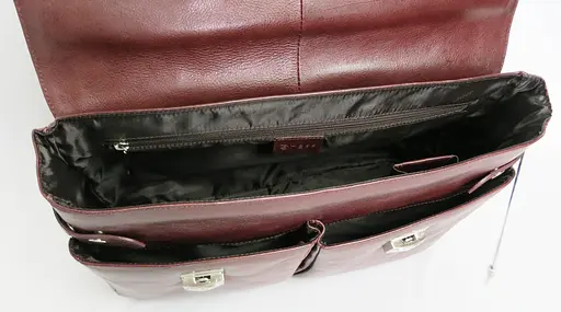 Чоловічий шкіряний портфель Sheff 42х29х14 см sum0014533 - фото 10