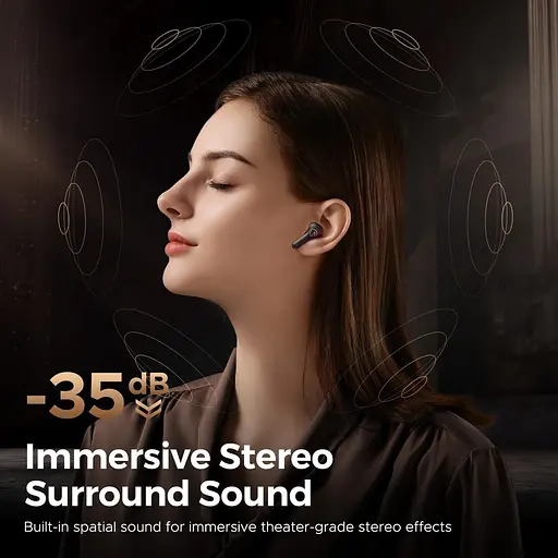 Навушники бездротові SoundPEATS T3 Pro Wireless Earbuds чорні - фото 7