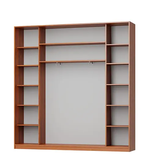 Шкаф-купе трехдверный MebelStar Комбо AL 2ДСП/Зеркало 240x45x240 см Аляска белый (MBS-2100) - фото 2