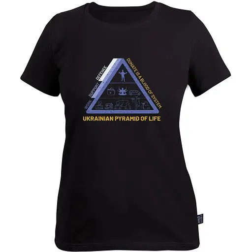 Футболка Fram Ukrainian pyramid of life L Чорна (1044-id_7129)