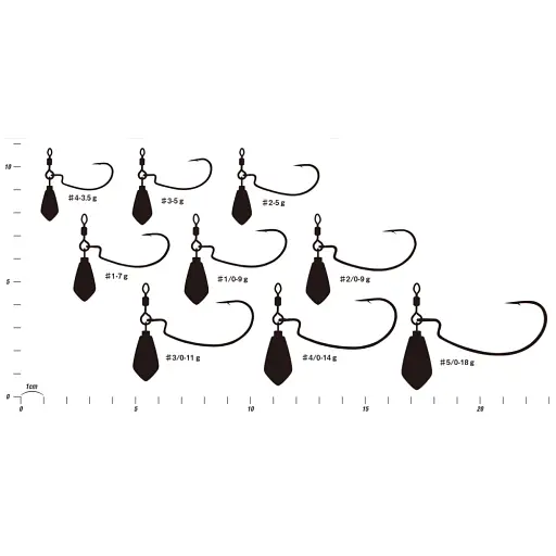 Монтаж Decoy Worm317 Zero-Dan Heavy #4/0 14.0g (2 шт/уп) - фото 2