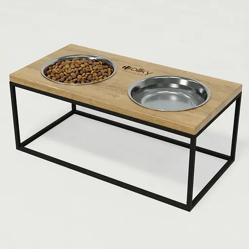 Hollky Base XL20 — миски на підставці для великих собак (2 × 1,8 л)