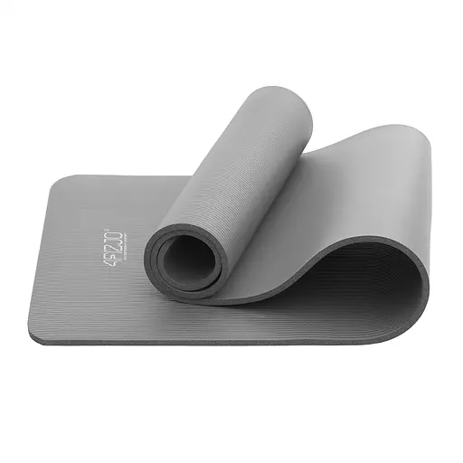 Коврик (мат) спортивный 4FIZJO NBR 180 x 60 x 1 см для йоги и фитнеса 4FJ0371 Grey (P-5907739317087) - фото 4