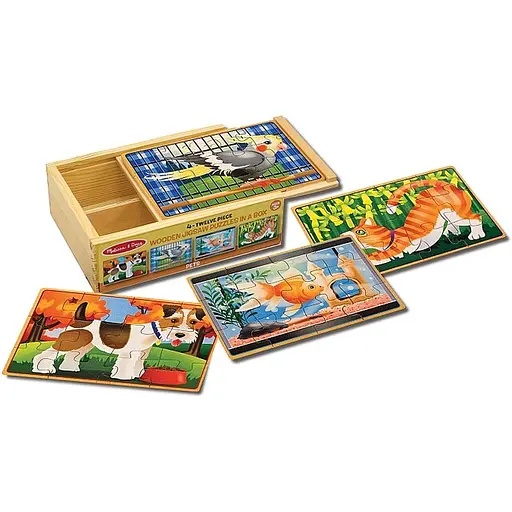 Пазл Melissa & Doug Домашні тварини набір з 4 пазлів в коробці (MD3790)