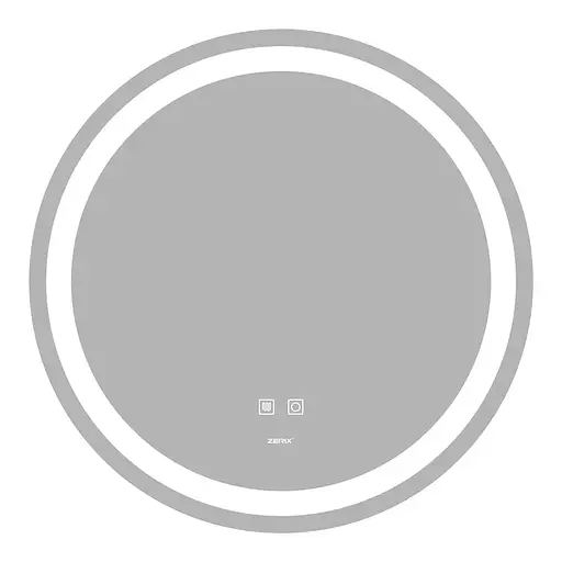 Дзеркало Zerix Solo MC01-60 з LED Touch, Anti-fog, димером, регулятором яскравості ZX6063 - фото 1