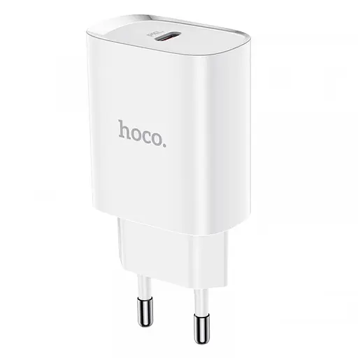 Зарядное устройство блок питания Hoco N14 PD 20 W 1 USB-C out белый - фото 1