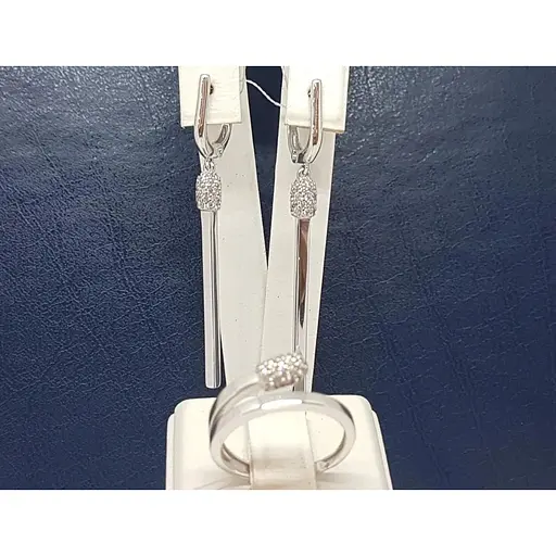 Золоті сережки Імперія золота з фіанітами. СВ1335БИ - фото 3