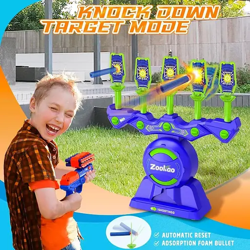 Игрушечный пистолет Nerf Zookao Hover для мальчиков 6, 7, 8, 9, 10+ лет с автоматическим сбросом мишеней - фото 3