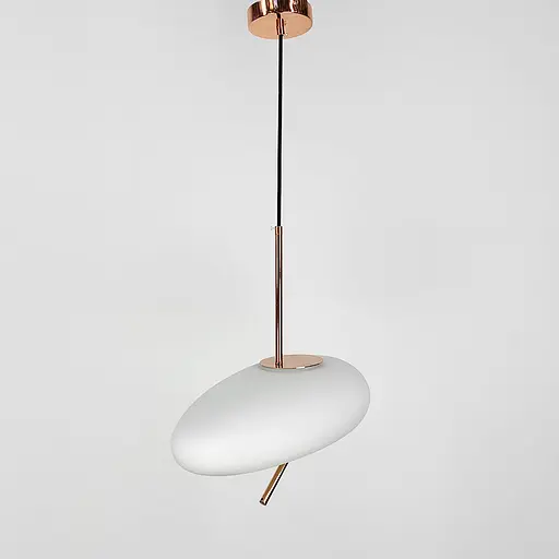 Стильный подвесной овальный светильник 40х20 см | Line F | Арт. MJ190-400 - фото 2