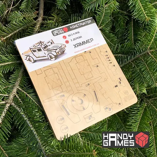 Дерев'яний конструктор Хаммер 74 деталі - фото 2