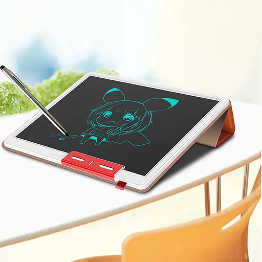 Планшет для малювання LCD color blocked 10,1 дюймів with leather case Brown / Dark Brown - фото 2