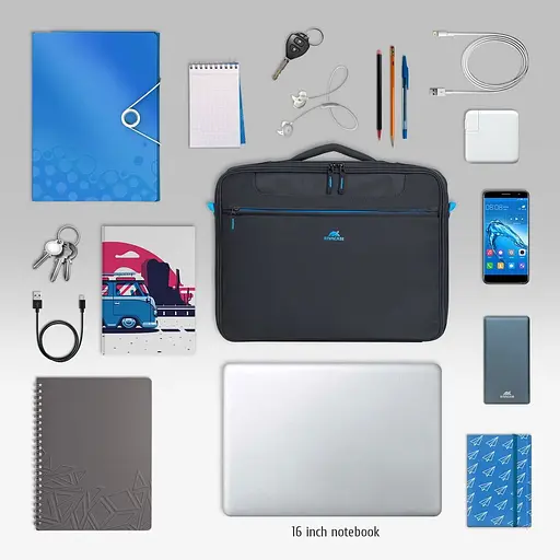 Сумка для ноутбука RivaCase Regent 8087 16" Black [143669] - фото 10