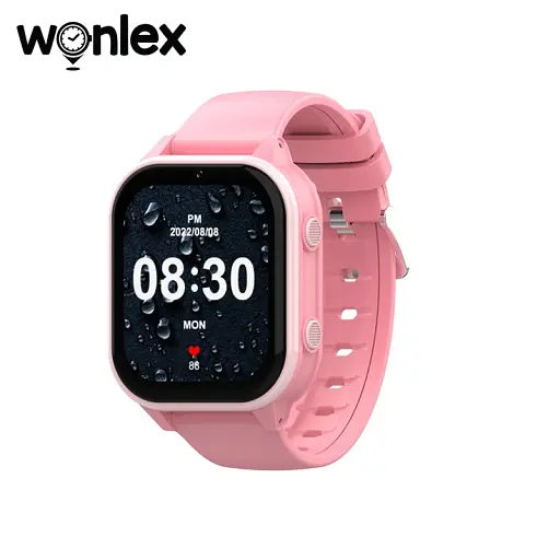 Смарт-часы детские Wonlex KT19 RPO 4G с камерой WI-FI GPS SIM-карта Pink (16993) - фото 2