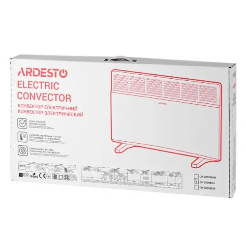 Конвектор Ardesto СН-2000ECA, 2000 Вт - фото 8