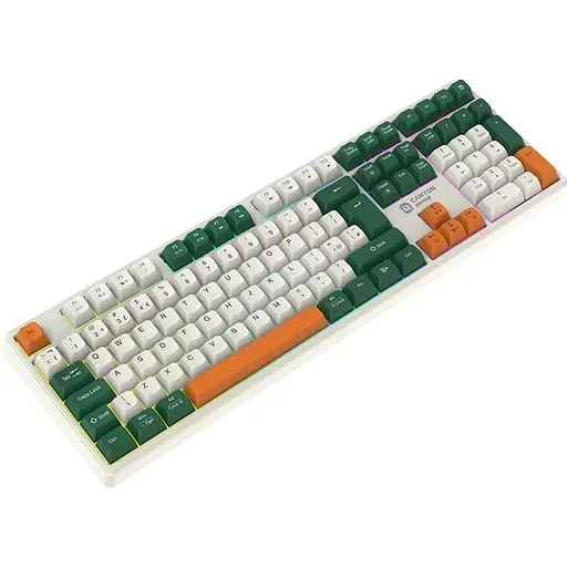 Клавіатура Canyon keyboard Shadder GKW-11 Mech RGB UK/US Wireless White (CND-SKBW11) - фото 4