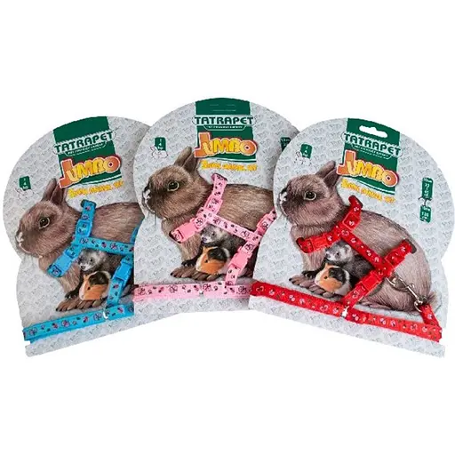 Поводок-шлея для гризуна TatraPet  Jumbo 1х22-45 cм в асортименті