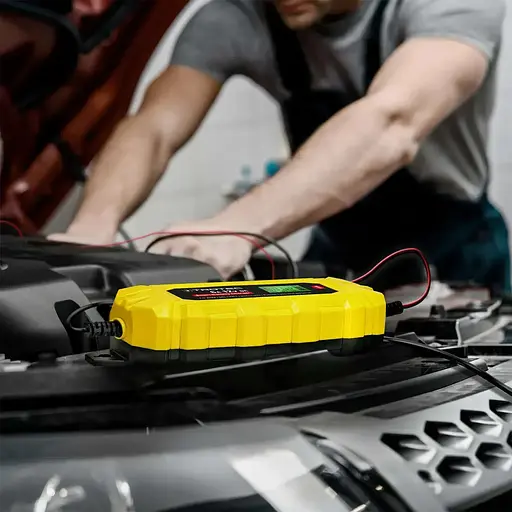 Зарядний пристрій Trotec PBCS 6A 12V 4-150Ah для автомобільного акумулятора (DAS302835) - фото 6