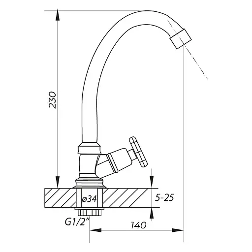 Монокран Zerix JIK1 102-A ZX0406, Хром - фото 2