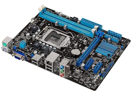 Материнская плата ASUS H61M-E (H61M-E) (Socket 1155, Intel H61, Micro-ATX) Б/у - фото 2