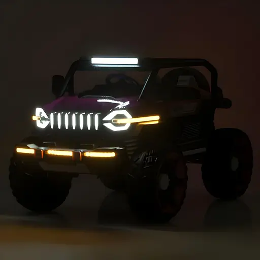 Електромобіль дитячий Bambi Джип Racer M 5824EBLR-8 одномісний 24V 4 мотори з пультом EVA-колеса шкіряне сидіння рожевий - фото 8